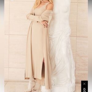 Lulu’s ribbed two piece midi dress